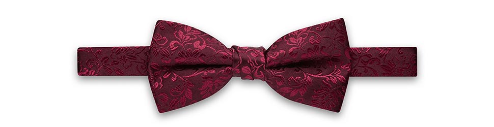 Burgundy bow tie